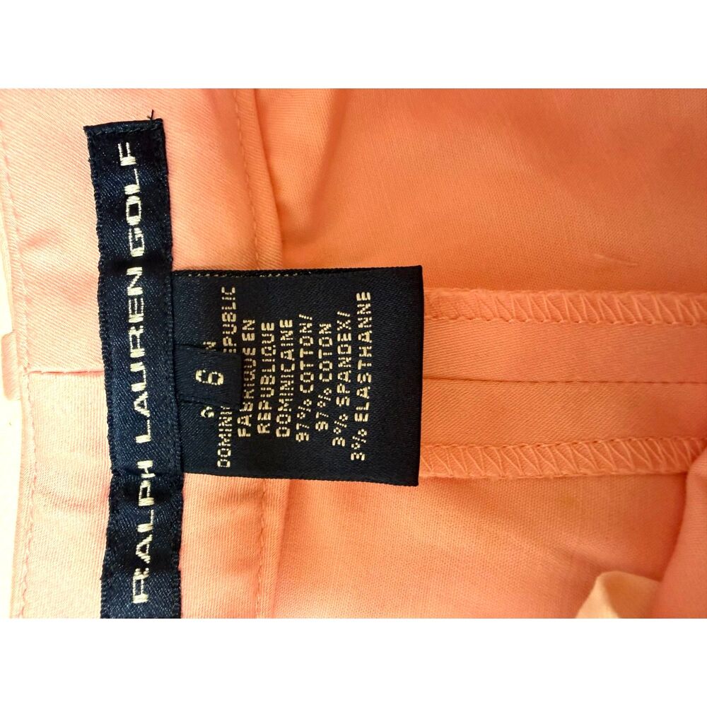 Ralph Lauren Golf  pink Cotton Blend trousers WOMENS sz 6 - Picture 7 of 8